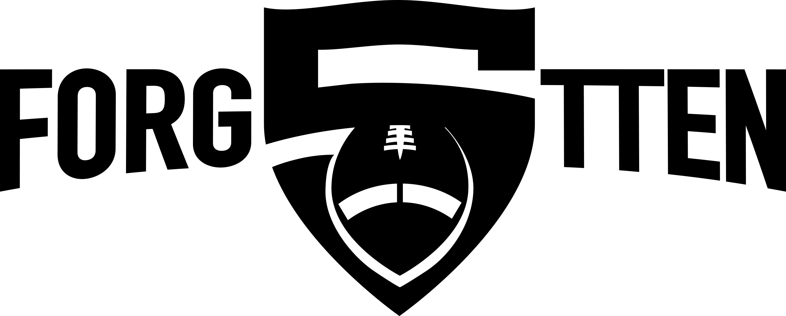Cropped Forg5 Hatlogo Black Whitestripes - Emblem (2607x1048), Png Download