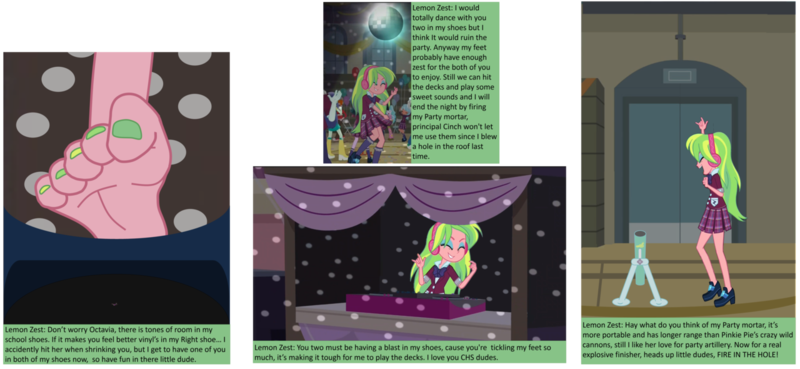 Trohobo, Dancing, Dj Booth, Equestria Girls, Feet, - Giga Giantess Mlpeg Trohobo (800x369), Png Download