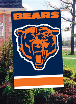 Chicago Bears Applique Banner Flag - Chicago Bears (434x434), Png Download