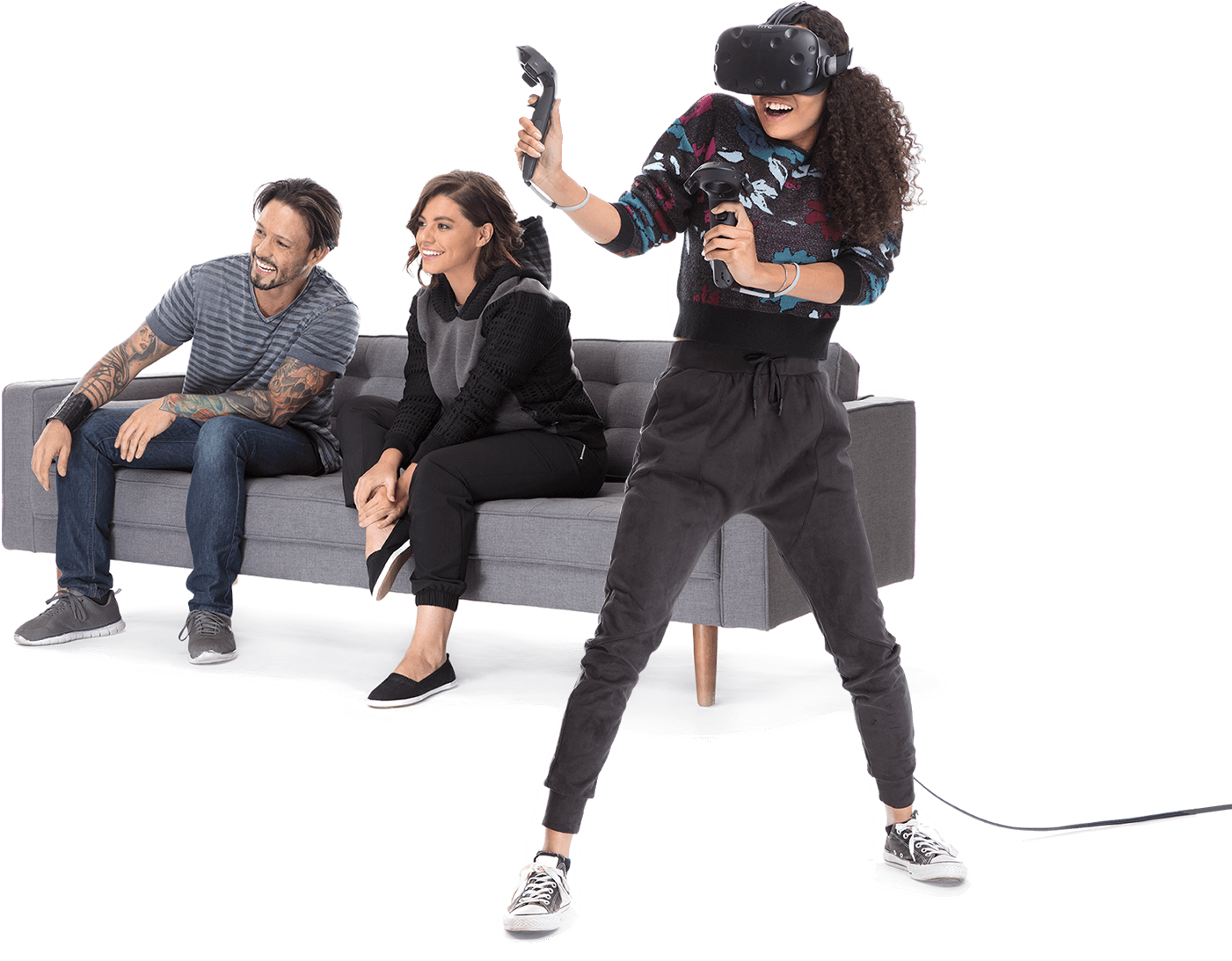 Htc Drops The Price Of Htc Vive By $200, Tries To Compete - Htc Vive Player Png (1400x1104), Png Download
