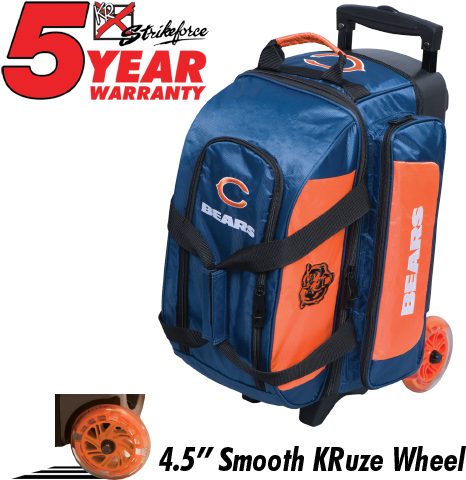 Kr Strikeforce Nfl Chicago Bears 2 Ball Roller Bowling - Kr Cruiser 2 Ball Roller Bag (500x500), Png Download