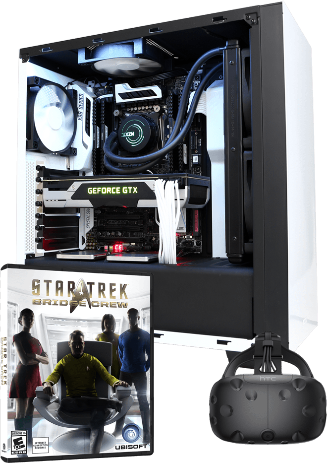 We Are Excited To Announce That Cyberpowerpc's Limited - Star Strek: Bridge Crew For Htc Vive (online Game Code) (916x1014), Png Download