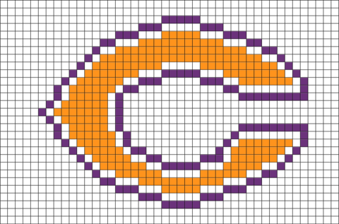 Nfl Chicago Bears Pixel Art - Chicago Bears Pixel Art (480x317), Png Download