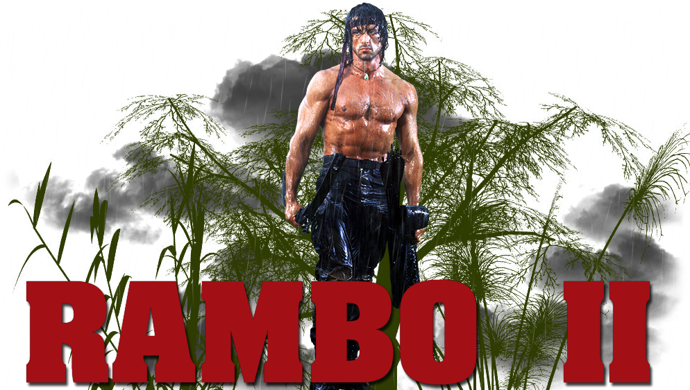 Share This Image - Rambo First Blood Part Ii Png (1000x562), Png Download
