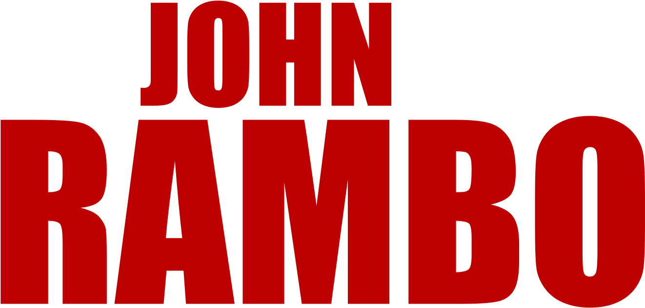 Open - Rambo 4 Text Font (2000x699), Png Download