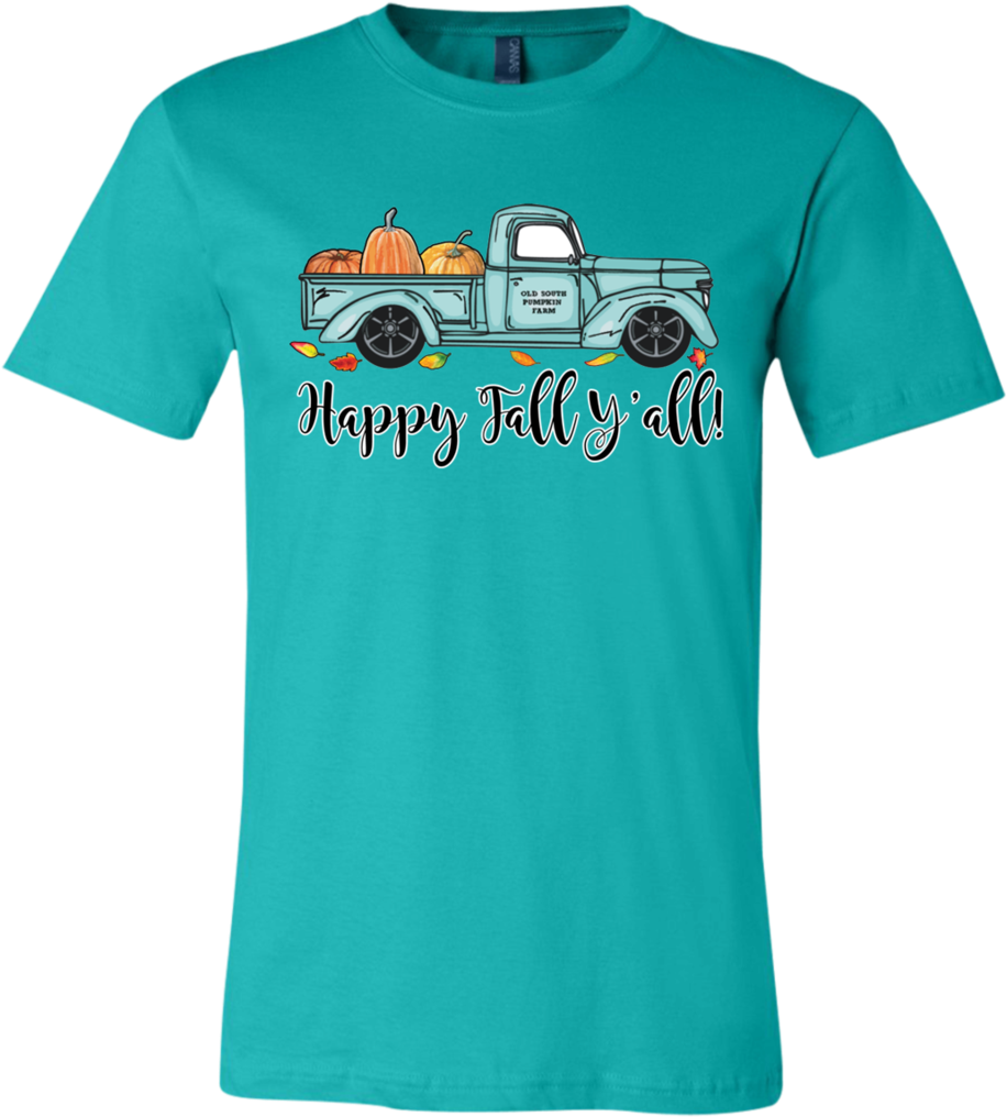 Happy Fall Y'all Pumpkin Farm Truck Tee Shirt - Send Noodz Noodle Shirt (1024x1024), Png Download