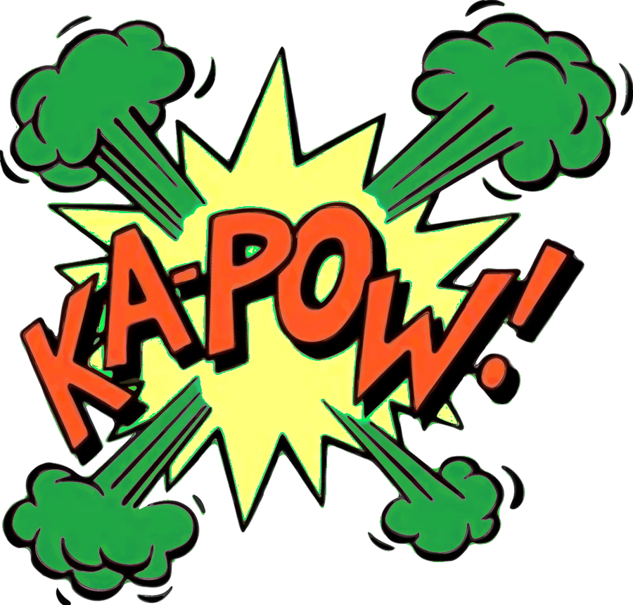 No - Ka Pow Pop Art (900x860), Png Download