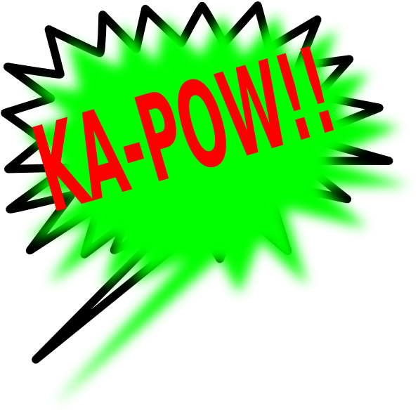 Kapow Clip Art - Clip Art (600x594), Png Download