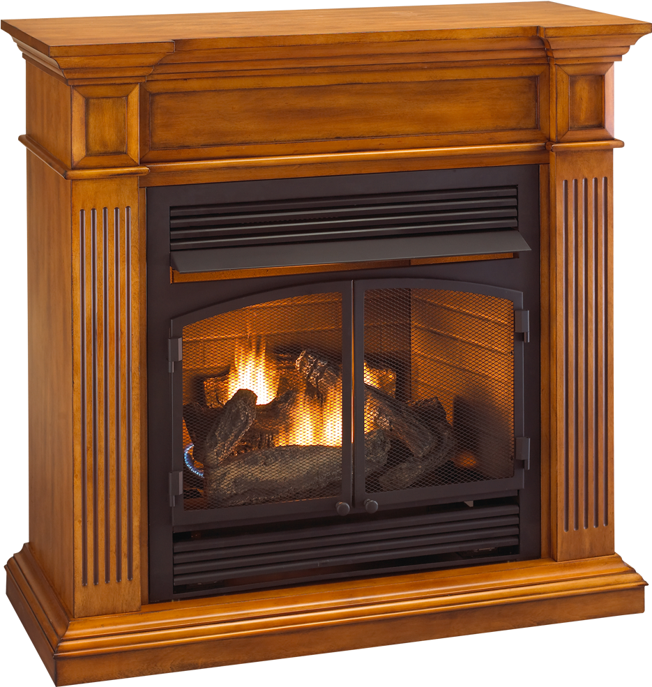 Procom Vent Free Room Fireplace - Procom Heating Procom Dual Fuel Ventless Fireplace (500x500), Png Download
