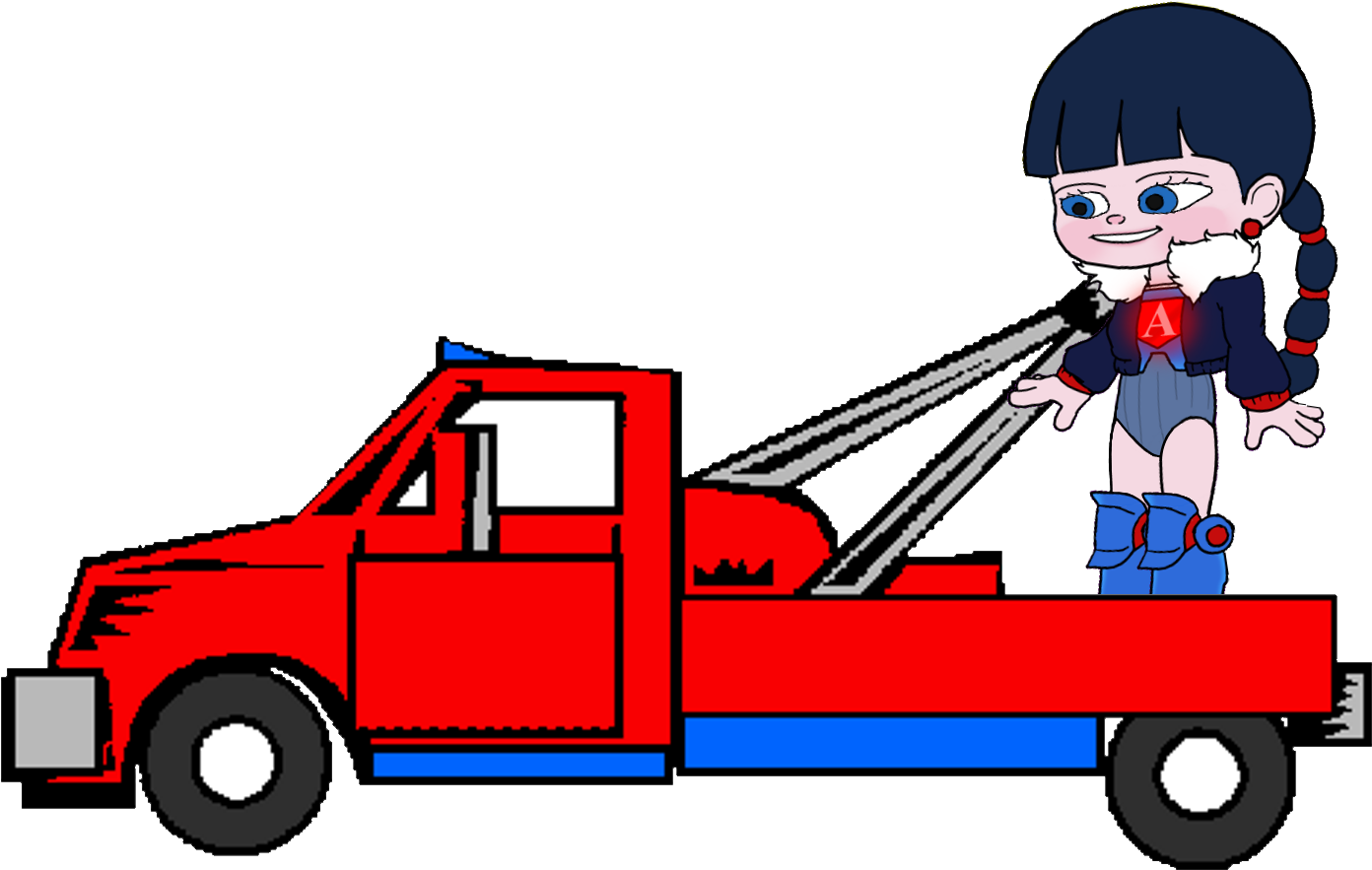 Adorabeezle In A Tow Truck 5 - Cartoon (1505x912), Png Download