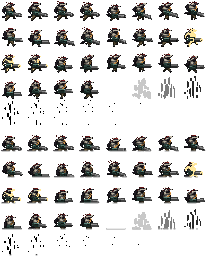 Badger - Rambo (416x520), Png Download