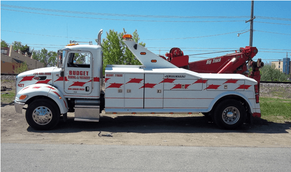 Tow Truck - Budget Towing (950x350), Png Download