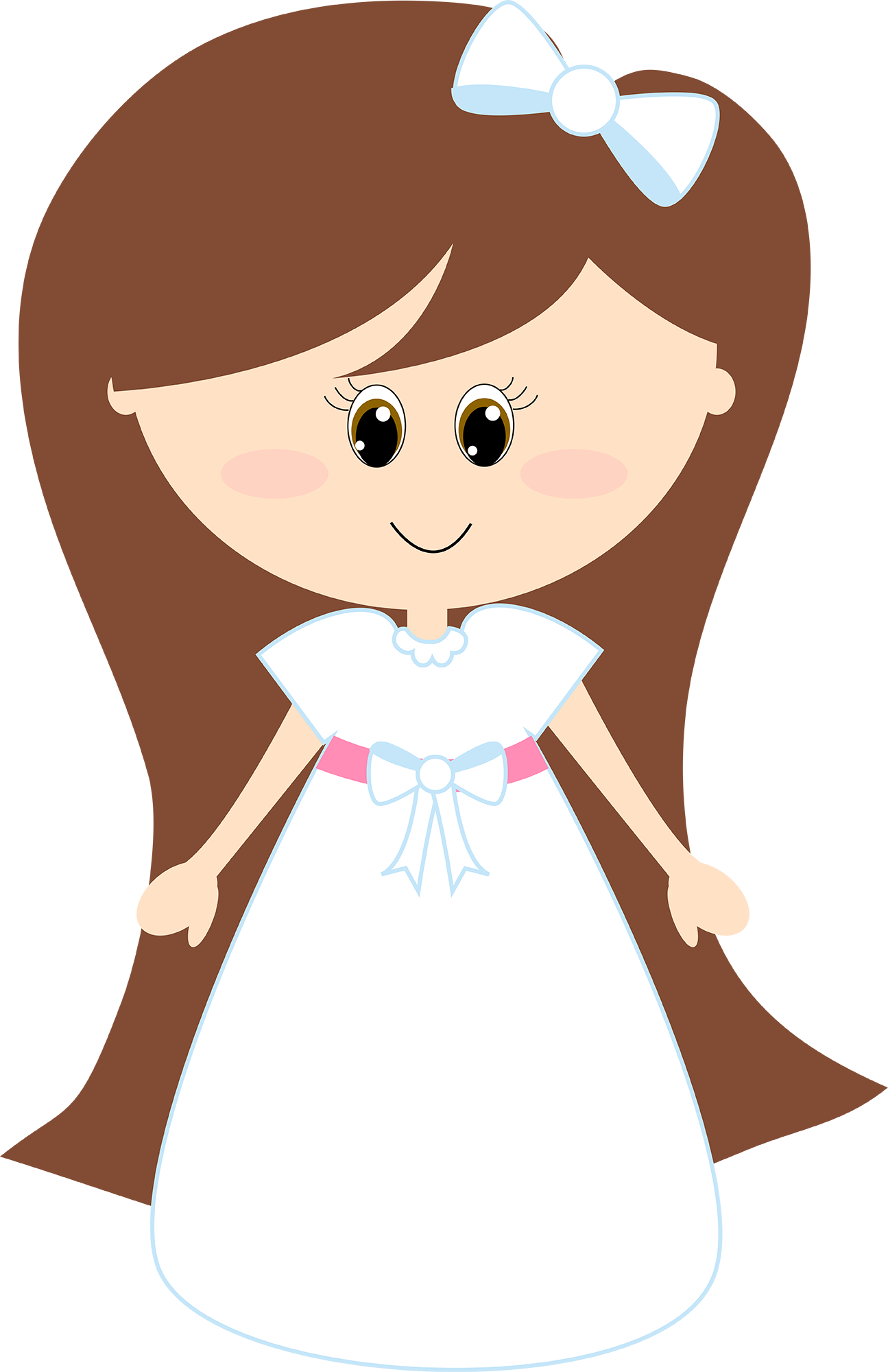 First Communion Minus - First Communion Girls Vector (1295x2000), Png Download