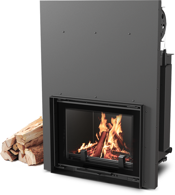 Comfort Of A Home Hearth And Efficient Heating - Stickers Muraux Déco Feu Réf 11057 Dimensions - 70x70cm (568x633), Png Download