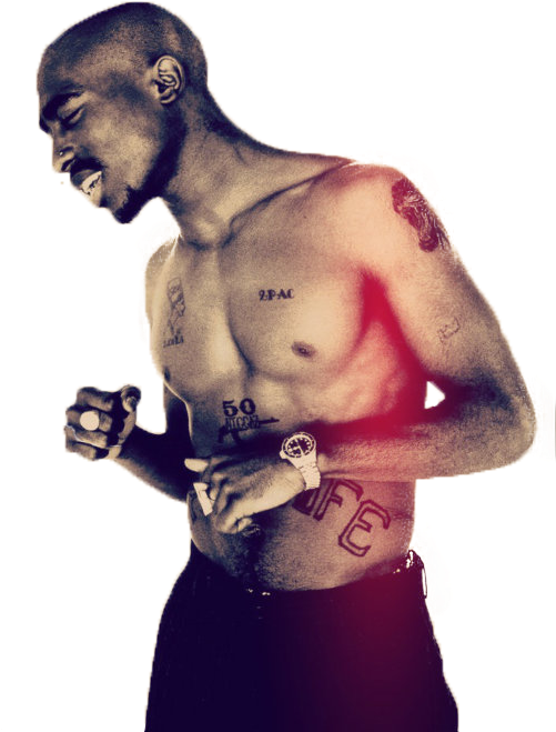 Report Abuse - White Men With 2pac Tattoos (500x679), Png Download