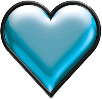Transparent Turquoise Heart (540x380), Png Download