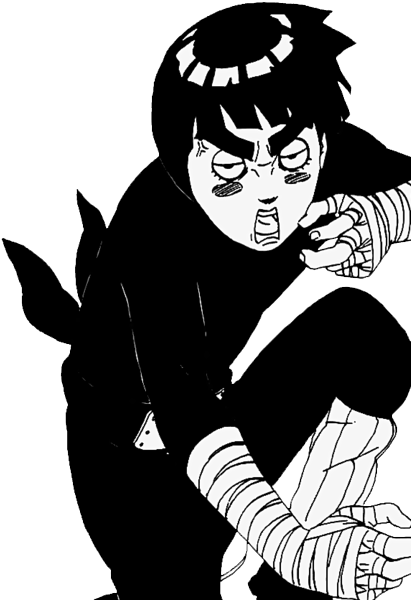 #rock Lee - Rock Lee Drunk Png (500x605), Png Download