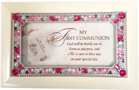 My First Communion Music Box 6” X 4” Jesus Loves Me - First Communion Music Box (510x423), Png Download