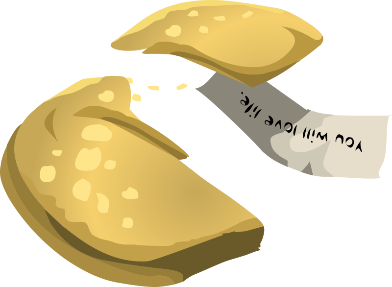 Open Hubpicture Pin - Fortune Cookie Open Vector (800x586), Png Download