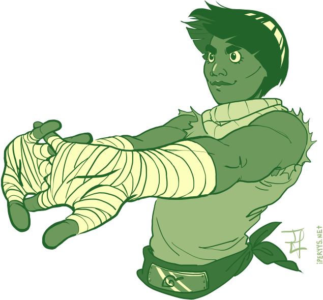 “rock Lee Summer Confusion For Anon - Digital Art (702x648), Png Download