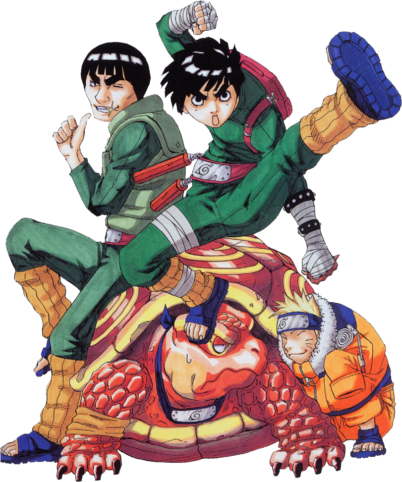 Might Gai And Rock Lee - Naruto Volume 10 (840x1000), Png Download