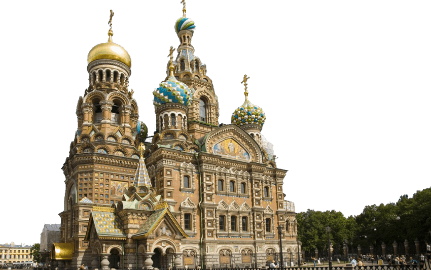 Free Png St - Church Of The Savior On Blood (850x532), Png Download