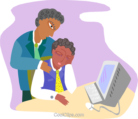 Office Worker Consoling An Associate Royalty Free Vector - Interpersonal Relationship (480x414), Png Download