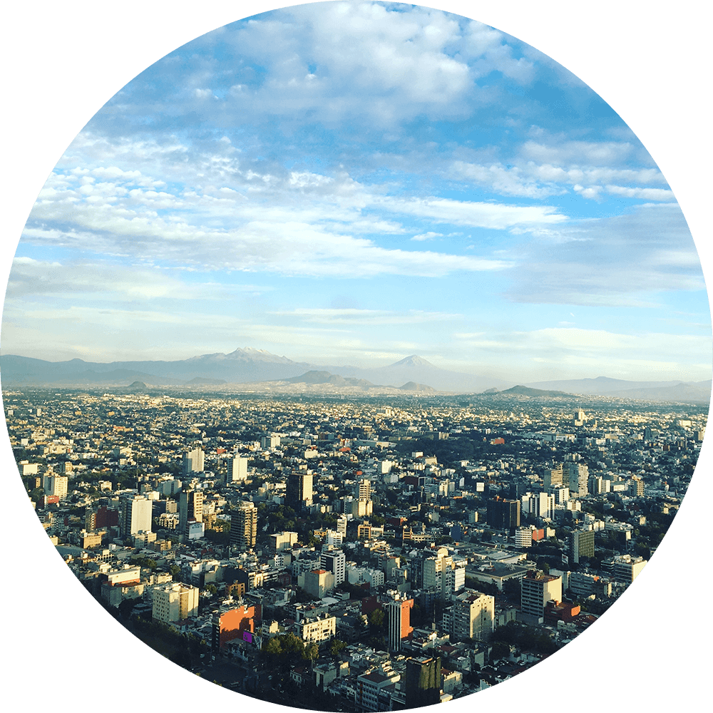 Mexico City - Circle (1000x1000), Png Download