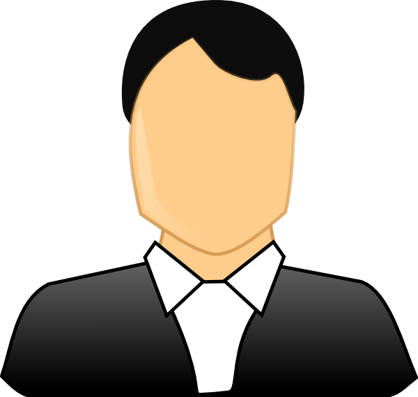 Male Formal Business Clip Art At Clker - Formal Business Clipart (600x570), Png Download