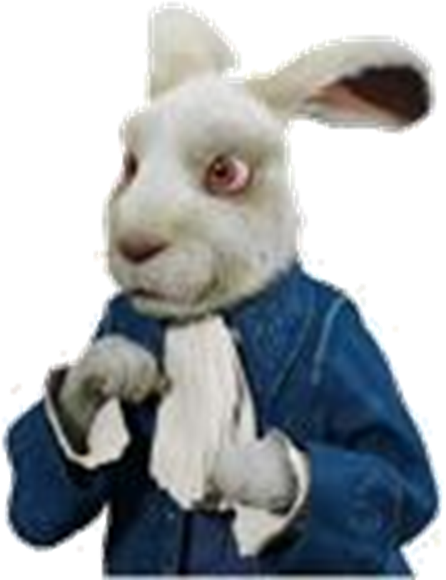 White Rabbit - Alice In Wonderland Rabbit Png (1502x833), Png Download