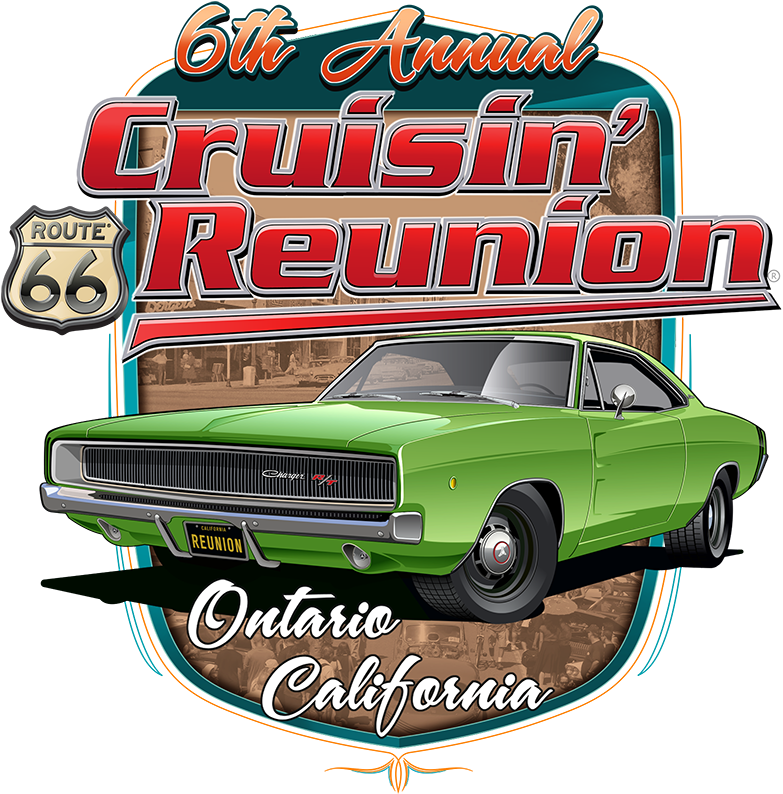 Left Chest, T-shirt Design For Route 66 Cruisin' Reunion - Classic Car (800x800), Png Download