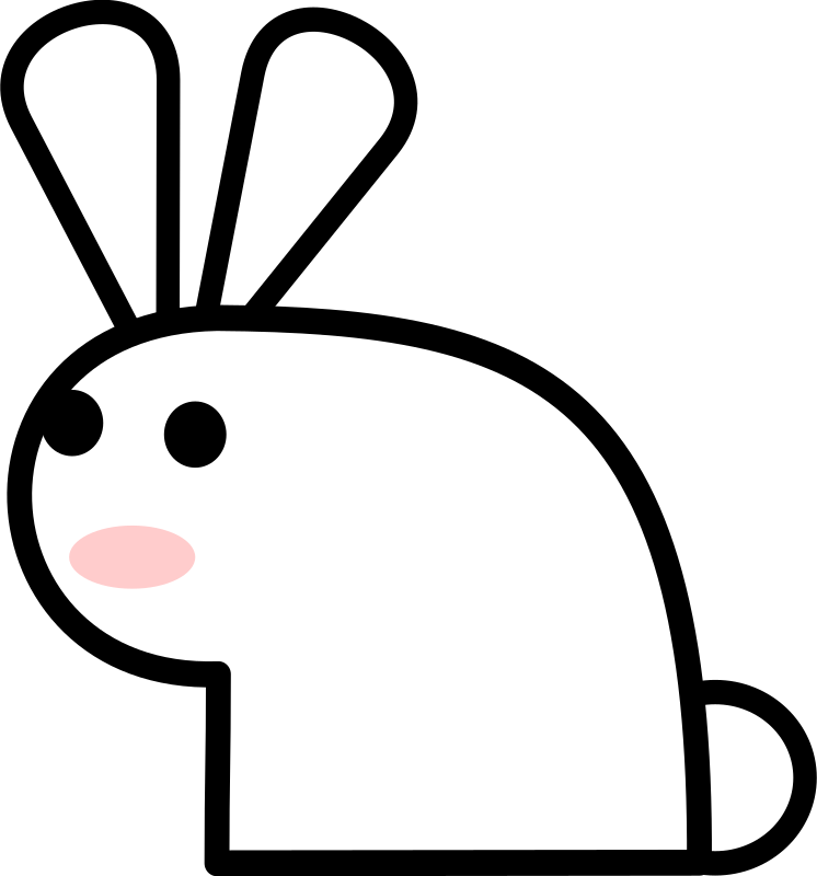Medium Image - Rabbit Clip Art (746x800), Png Download