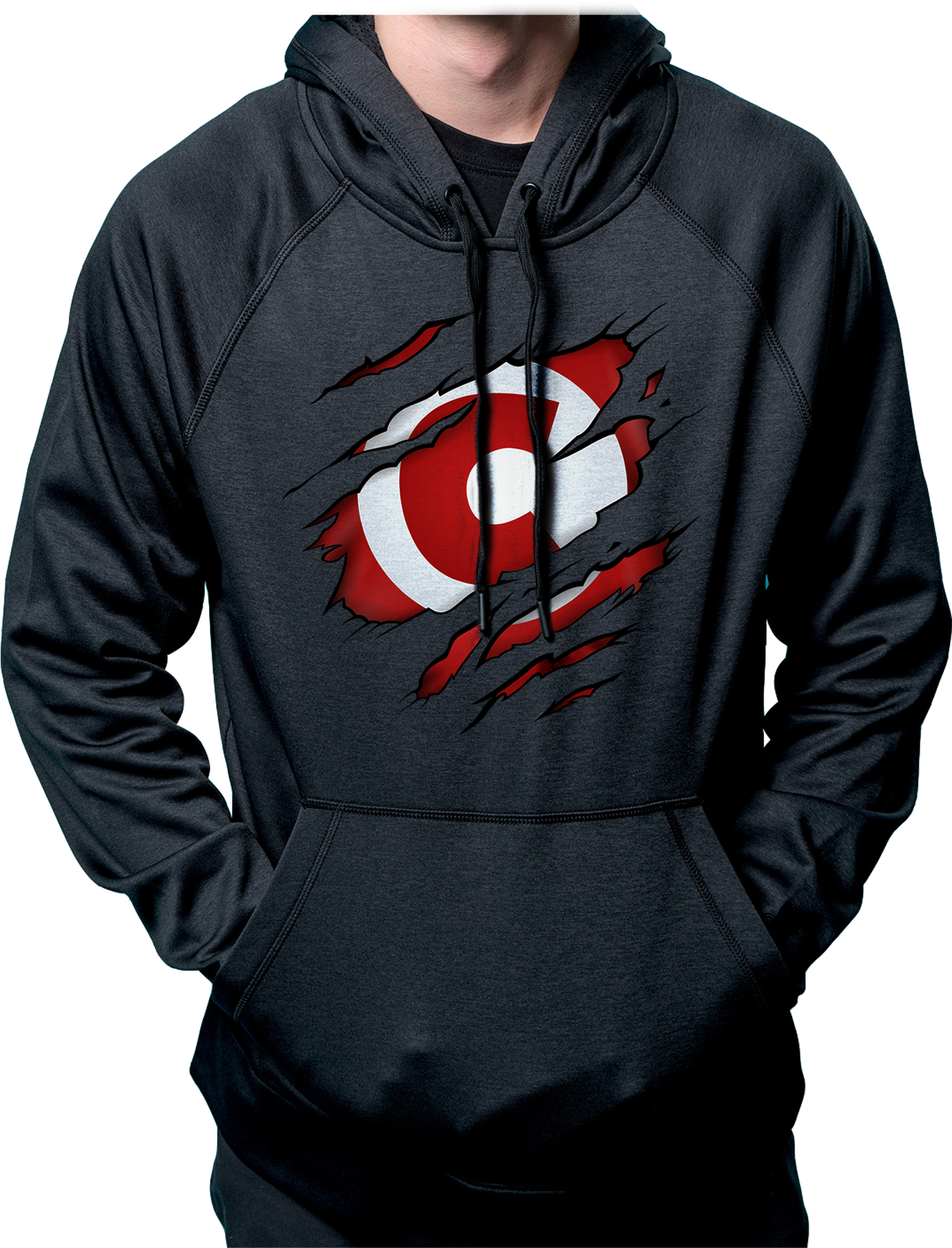 Chilled Chaos Ripped Hoodie - Moose Hoodies (2000x2000), Png Download