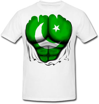 Ripped T-shirt Idea For Men - Independence Day T Shirt Design Pakistan (378x378), Png Download