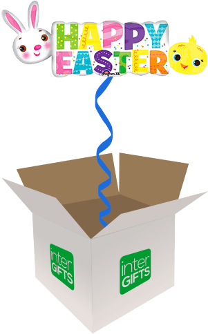 44″ Happy Easter Banner - Happy Easter Balloon - Giant (568x568), Png Download