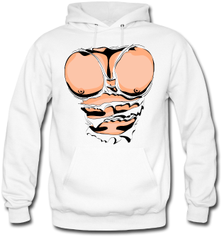 Ripped T Shirt Ideas For Men - Hoodie Png (378x378), Png Download