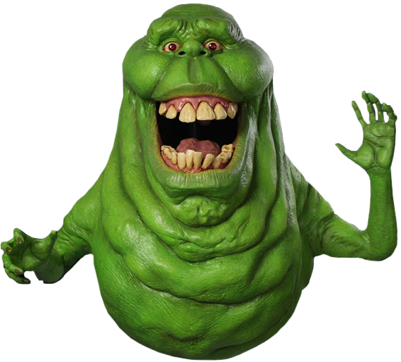 Slimer - Hollywood Collectibles Group Lifesize Slimer 1:1 Statue (570x514), Png Download