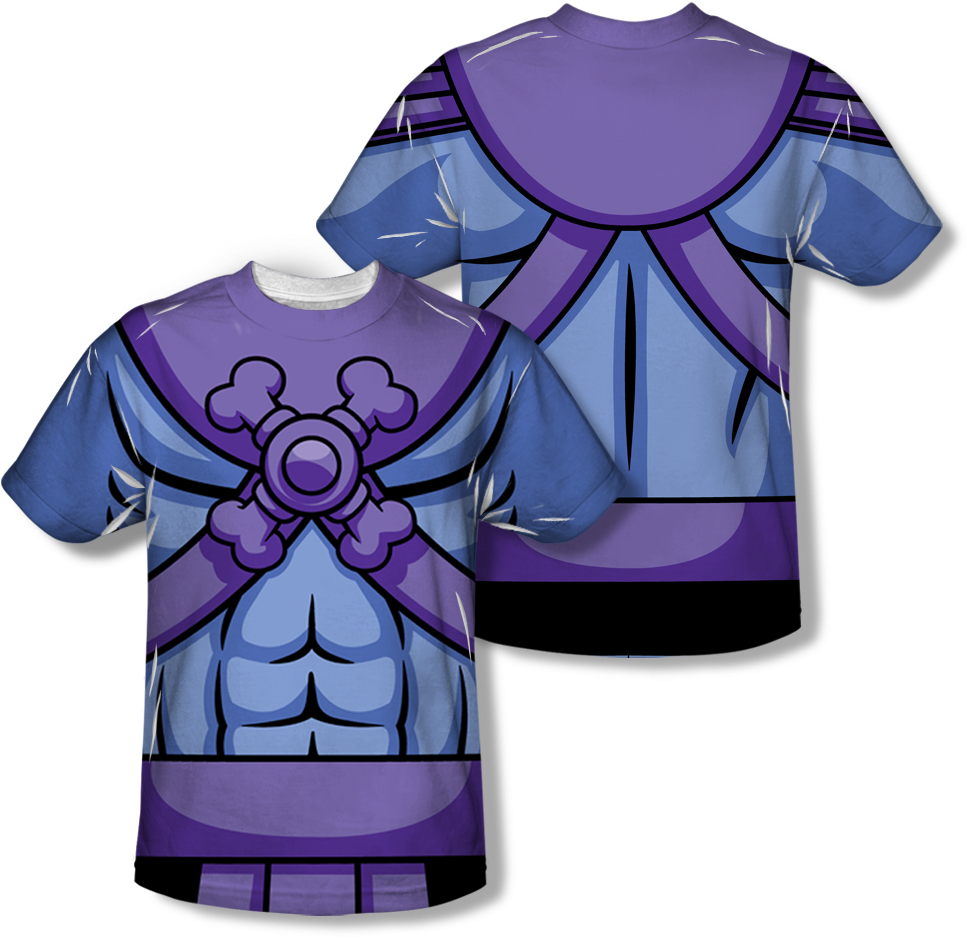 Masters Of The Universe Skeletor Costume Sublimation (1000x1000), Png Download