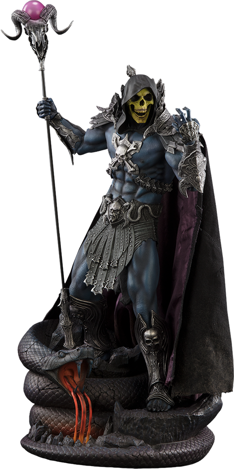 Masters Of The Universe Statue Skeletor - Skeletor Sideshow Masters Of The Universe (480x959), Png Download