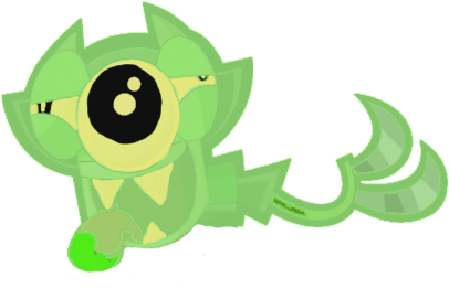 Glurt Scorpi Murp As Slimer - Cartoon (445x324), Png Download