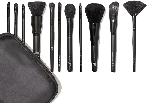 E.l.f. Studio 11-piece Brush Collection Set (500x398), Png Download