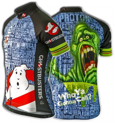 Ghostbusters Slimer Cycling Jersey - Ghostbusters Movie (slime Zone) Poster Print (534x579), Png Download