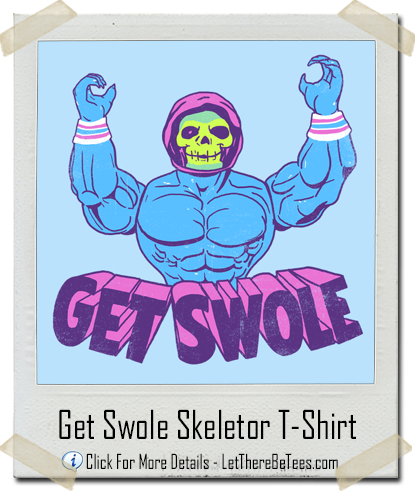 Get Swole Skeletor - Masters Of The Universe Skeletor T-shirt (415x495), Png Download