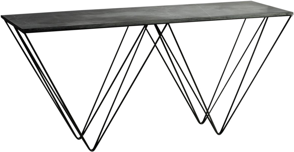 Stone Iron Console Table - Table (1000x1000), Png Download