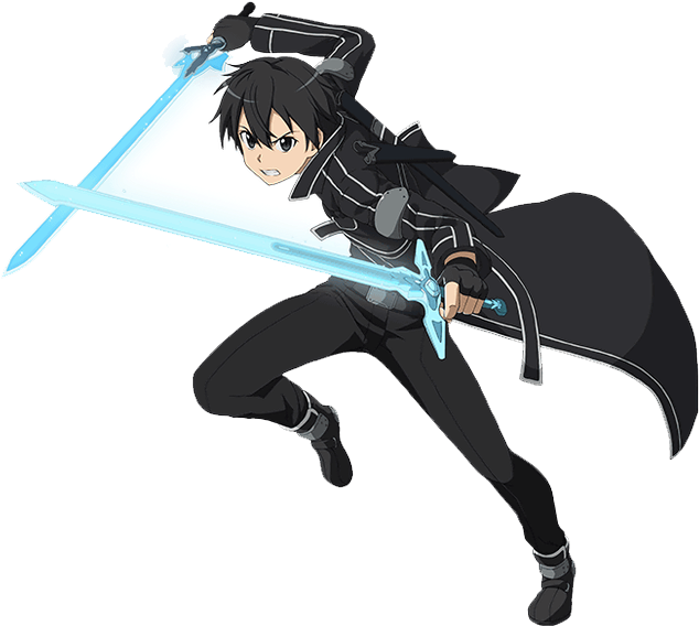 Sao Drawing Cute - Sword Art Online Kirito (650x612), Png Download