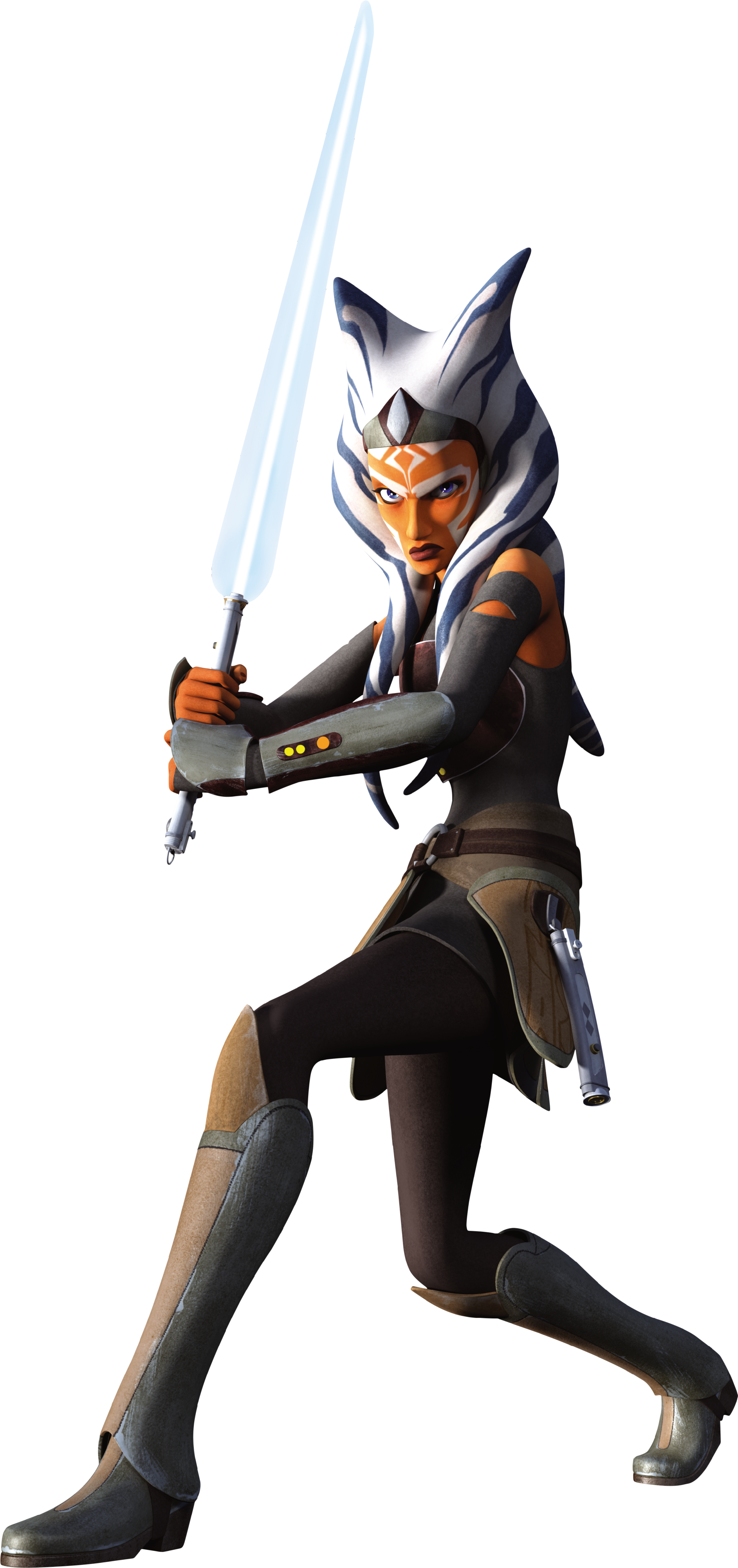 Ahsoka Render - Poster Star Wars Rebels Ahsoka (2000x4100), Png Download