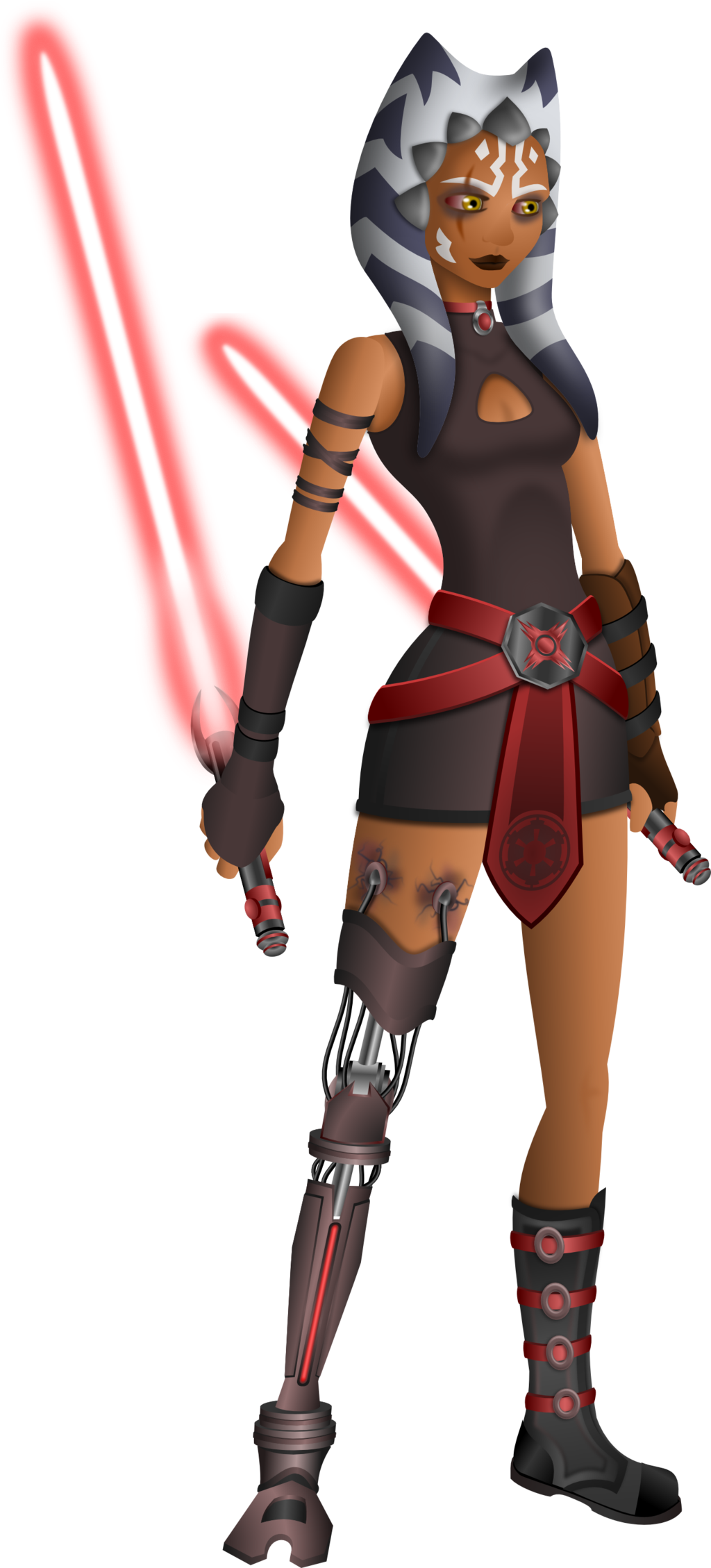 Ahsoka Tano (1024x2258), Png Download