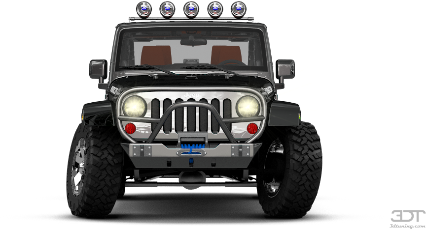 Jeep Wrangler Rubicon Convertible - 3d Tuning (1004x500), Png Download