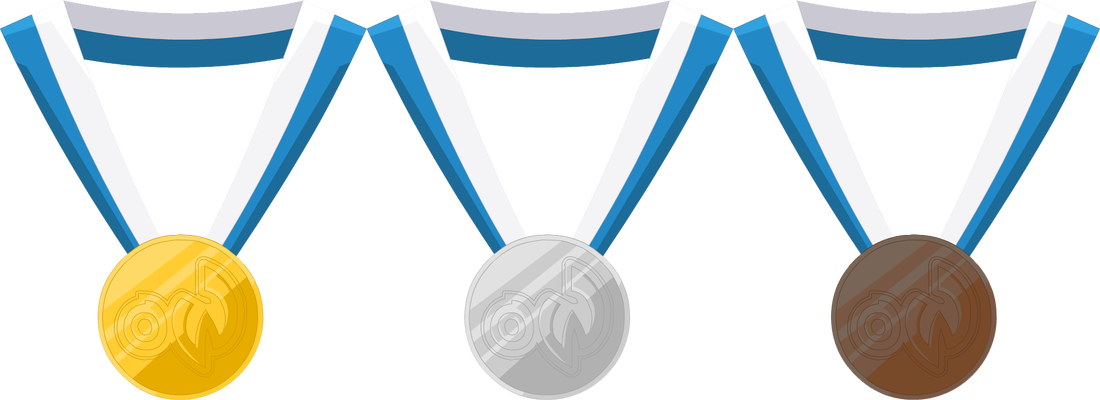 Banner Freeuse At Getdrawings Com Free For Personal - Gold Silver Bronze Medal Png (1100x400), Png Download