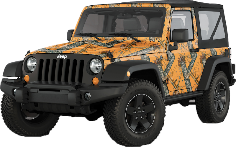 Jeep Png Clipart - Mossy Oak Graphics Mossy Oak Camo Jeep Vinyl Wrap (800x498), Png Download